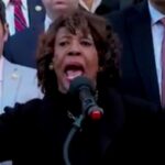 Maxine Waters at Los Angeles ICE protest
