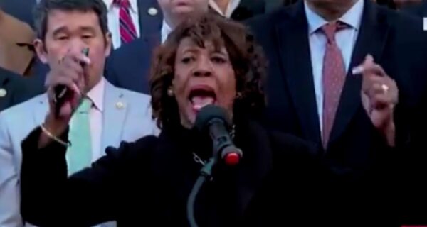 Maxine Waters at Los Angeles ICE protest