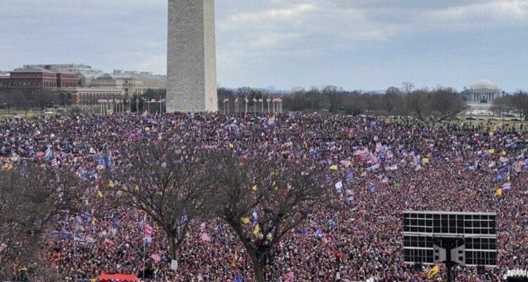 Virginia state capitol building with flags