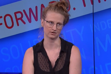 NYC Mayoral Aide Cea Weaver. Credit: Laura Flanders & Friends YouTube Screenshot