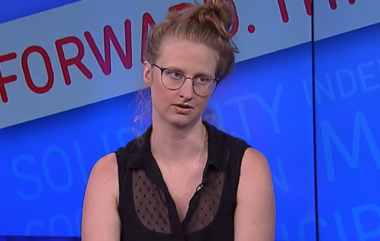 NYC Mayoral Aide Cea Weaver. Credit: Laura Flanders & Friends YouTube Screenshot