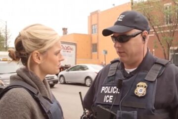 Screenshot from 2016 CNN ride-along with ICE agents in Chicago