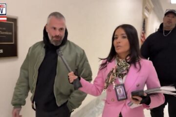 Michael Fanone outside Jack Smith hearing