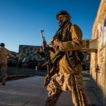 IRGC soldiers in formation; symbol of Iran security forces