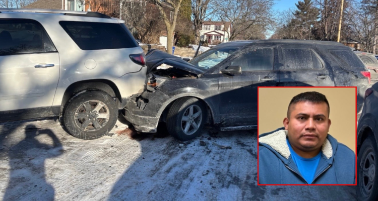 ICE vehicle at Whipple federal building in Minneapolis