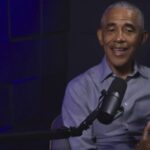 Barack Obama speaking during an interview