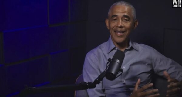 Barack Obama speaking during an interview