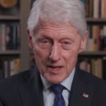 Bill Clinton speaking in a video statement after deposition
