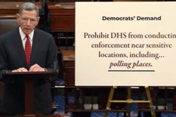 Senator John Barrasso speaking on the Senate floor