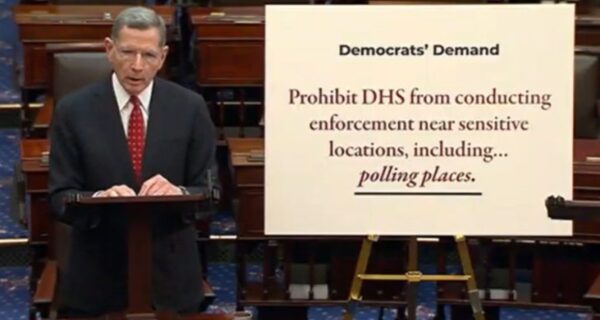 Senator John Barrasso speaking on the Senate floor