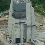 Construction at the Obama Presidential Center site in Jackson Park