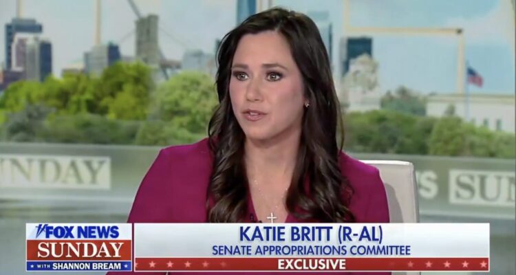 Senator Katie Britt speaking on Fox News Sunday