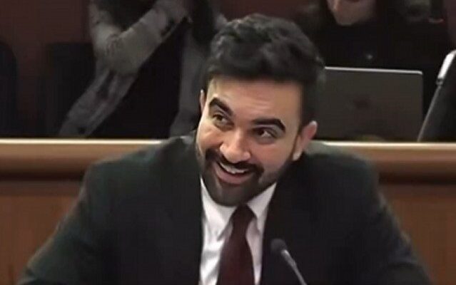 Zohran Mamdani testifying before lawmakers in Albany