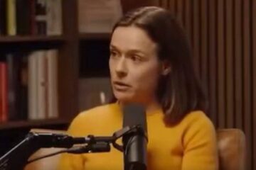 Lucy Biggers speaking about climate activism and COVID lockdowns