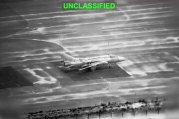 CENTCOM unclassified footage showing strike effects in Iran