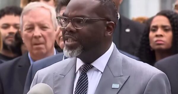 Chicago skyline with budget and debt concept