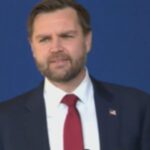 Vice President J.D. Vance speaking to a crowd in Rocky Mount, North Carolina