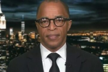 Jonathan Capehart speaking on a PBS panel