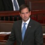 Marco Rubio speaking on the Senate floor in 2015