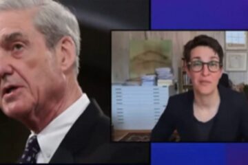 Rachel Maddow discussing Robert Mueller on TV