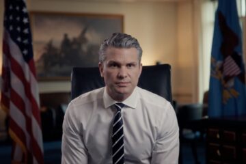 Service members dining on surf and turf