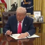 California wildfire damage with homes awaiting rebuild permits