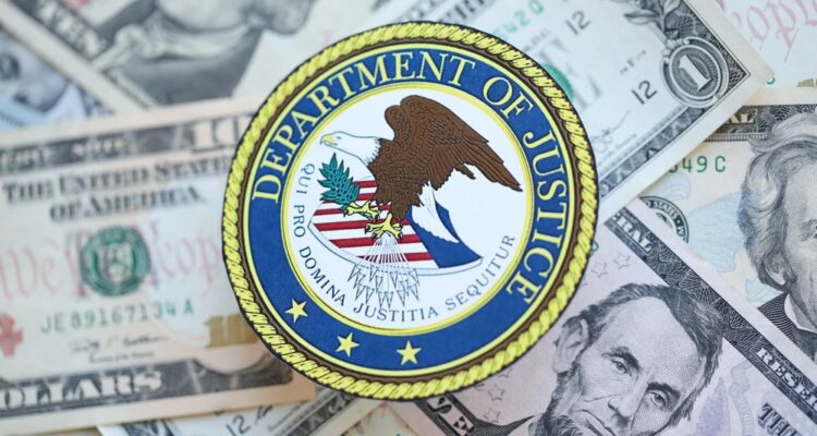 Gavel next to medical insurance card and pills