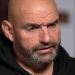 John Fetterman speaking while breaking with Democrats on the White House ballroom plan