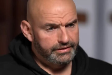 John Fetterman speaking while breaking with Democrats on the White House ballroom plan