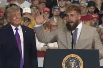 Jake Paul praising Charlie Kirk