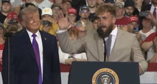 Jake Paul praising Charlie Kirk