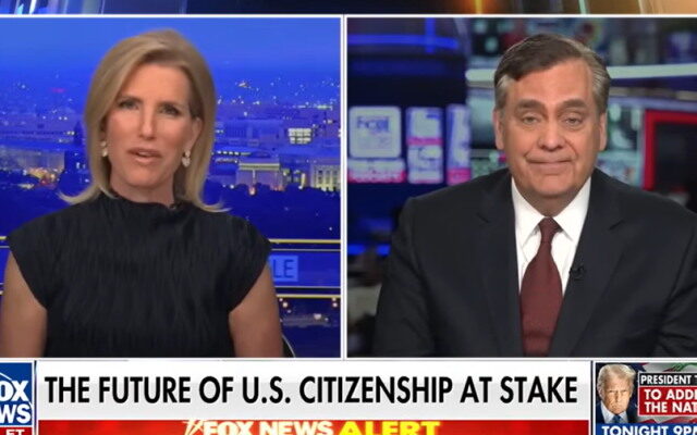 Jonathan Turley on Fox News discussing birthright citizenship