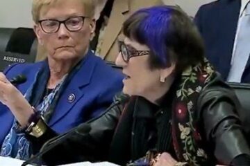 Lee Zeldin speaking during a heated House EPA hearing.