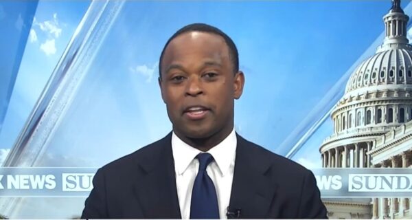Daniel Cameron speaking during a Fox News Sunday interview about his Kentucky Senate campaign.