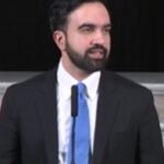 Zohran Mamdani speaks at City Hall about New York City budget troubles