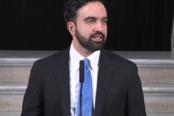 Zohran Mamdani speaks at City Hall about New York City budget troubles