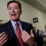 James Comey speaking during a Sunday television interview