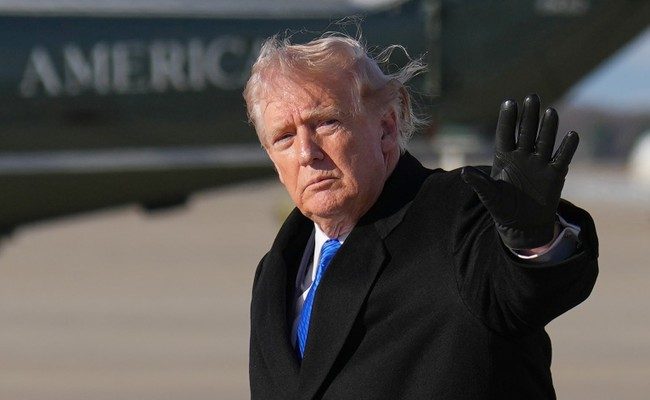 President Trump speaking about Iran peace talks at the White House