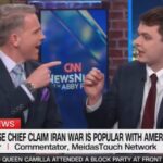Scott Jennings speaking during a tense CNN panel debate