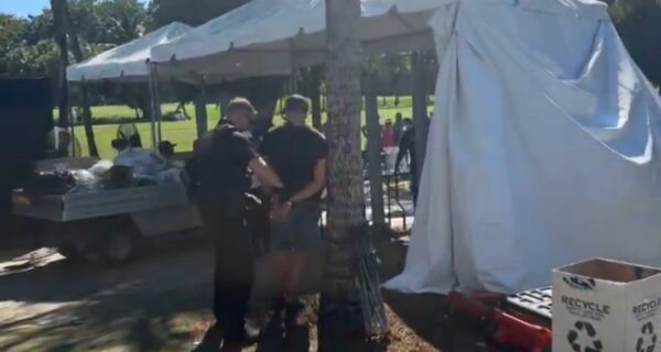 Secret Service agents at Trump National Doral checkpoint
