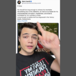 Mark Hamill reaction image tied to backlash over a post about President Trump