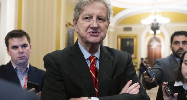 Sen. John Kennedy speaking about Graham Platner and Chuck Schumer during a Senate and Fox News appearance.