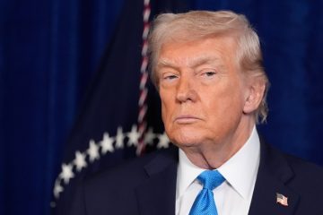 Trump speaks in the Oval Office during remarks about the SAVE America Act