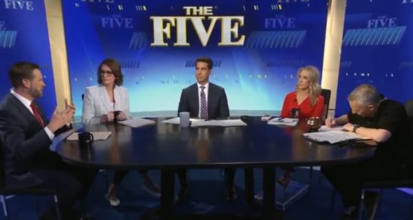 JD Vance speaking on Fox News during a debate about the Iran deal