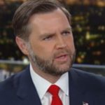JD Vance speaking on Fox News during an interview about Iran deal criticism