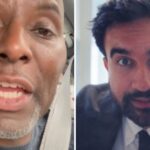 New York City landlord reacting to Zohran Mamdani's rent freeze announcement in a viral video