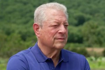 Al Gore speaking during an ABC News interview about An Inconvenient Truth and climate change predictions