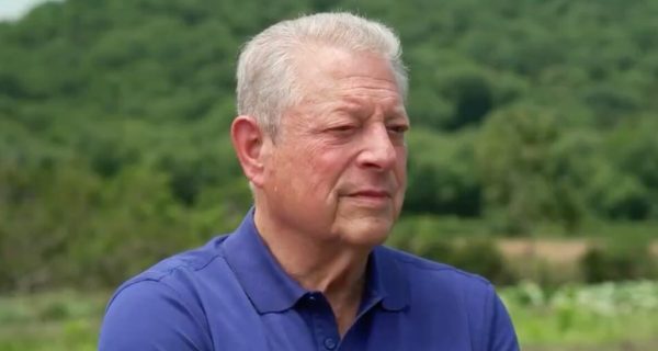 Al Gore speaking during an ABC News interview about An Inconvenient Truth and climate change predictions