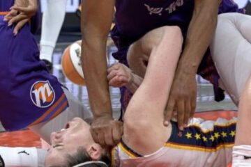 Caitlin Clark playing for the Indiana Fever during a WNBA game