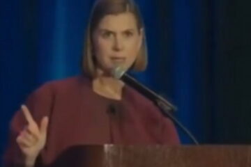 Senator Elissa Slotkin speaking at a public event